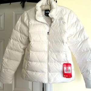 North face white puffer